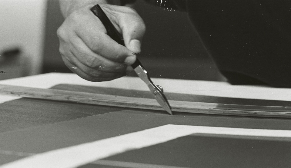 O artista em seu atelier em Petrópolis, ensaio de Ricardo de Hollanda.